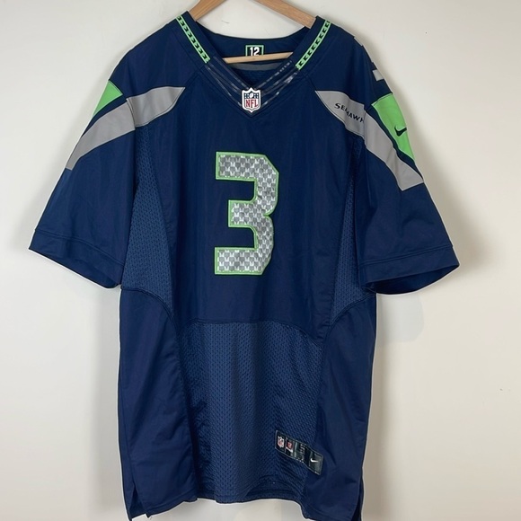 Nike Seattle Seahawks Russell Wilson Jersey - Size 52 - Picture 1 of 13